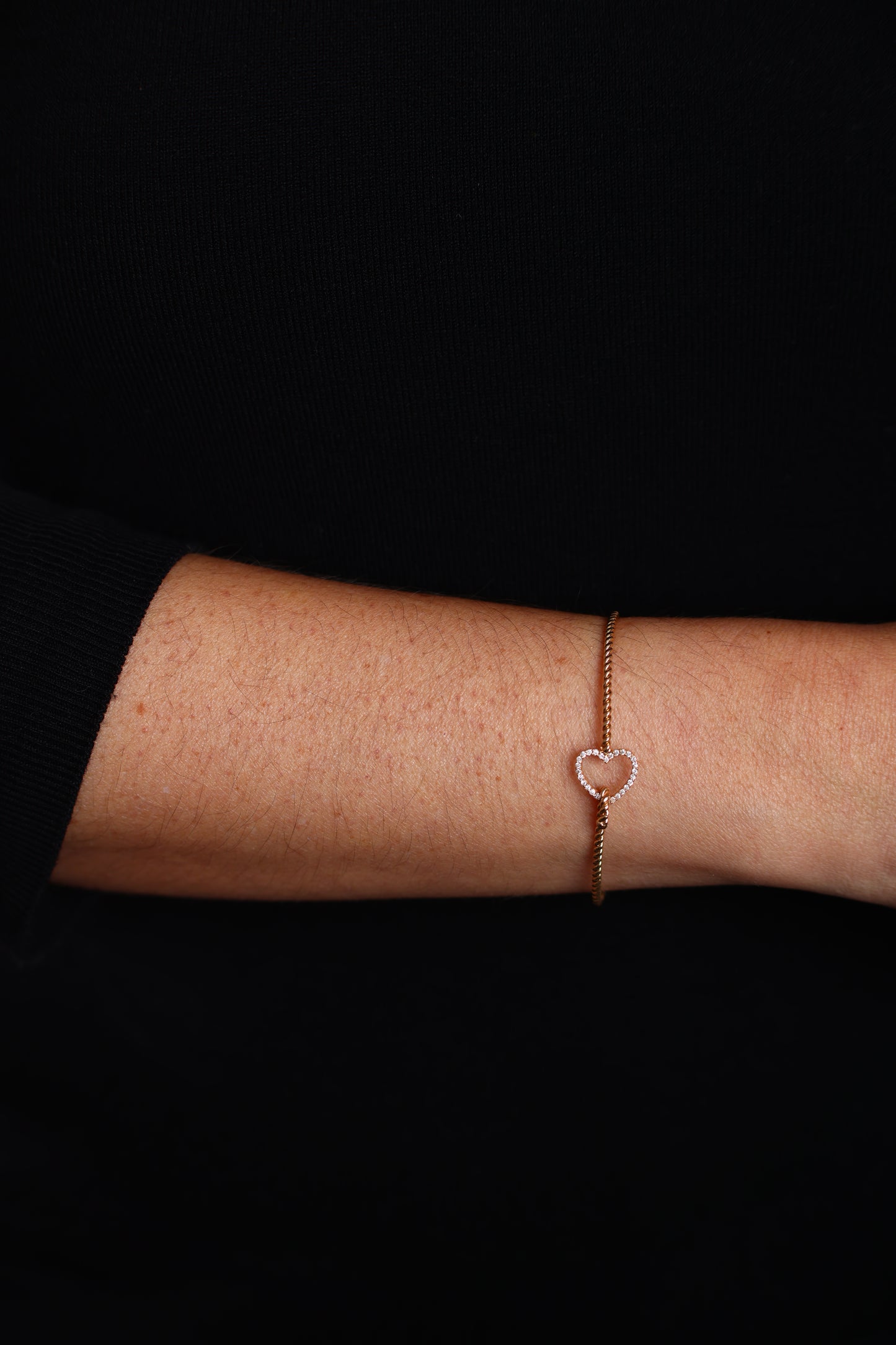 Bracelet, Bangle Rigid Heart