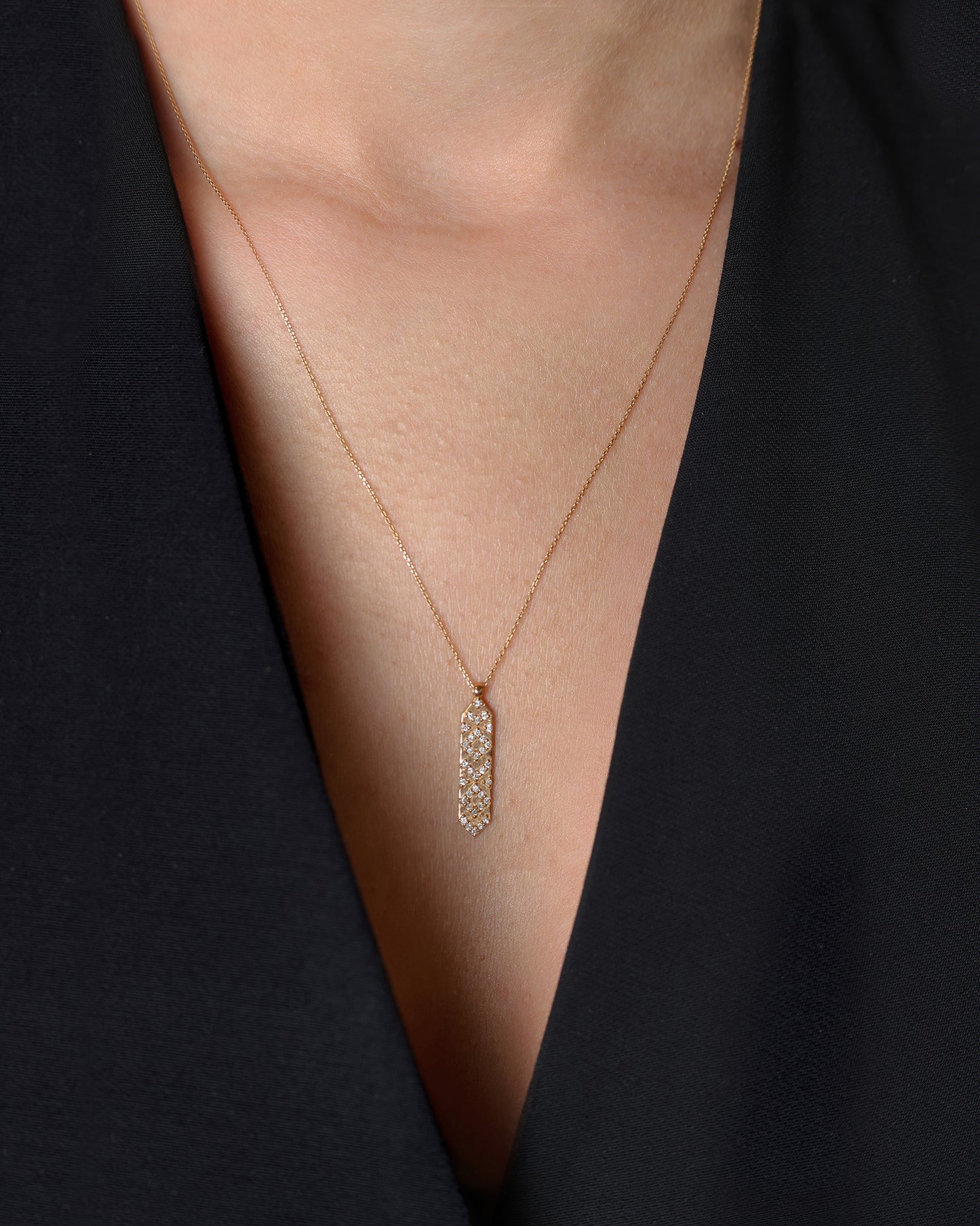 Necklace, Vertical Rectangle