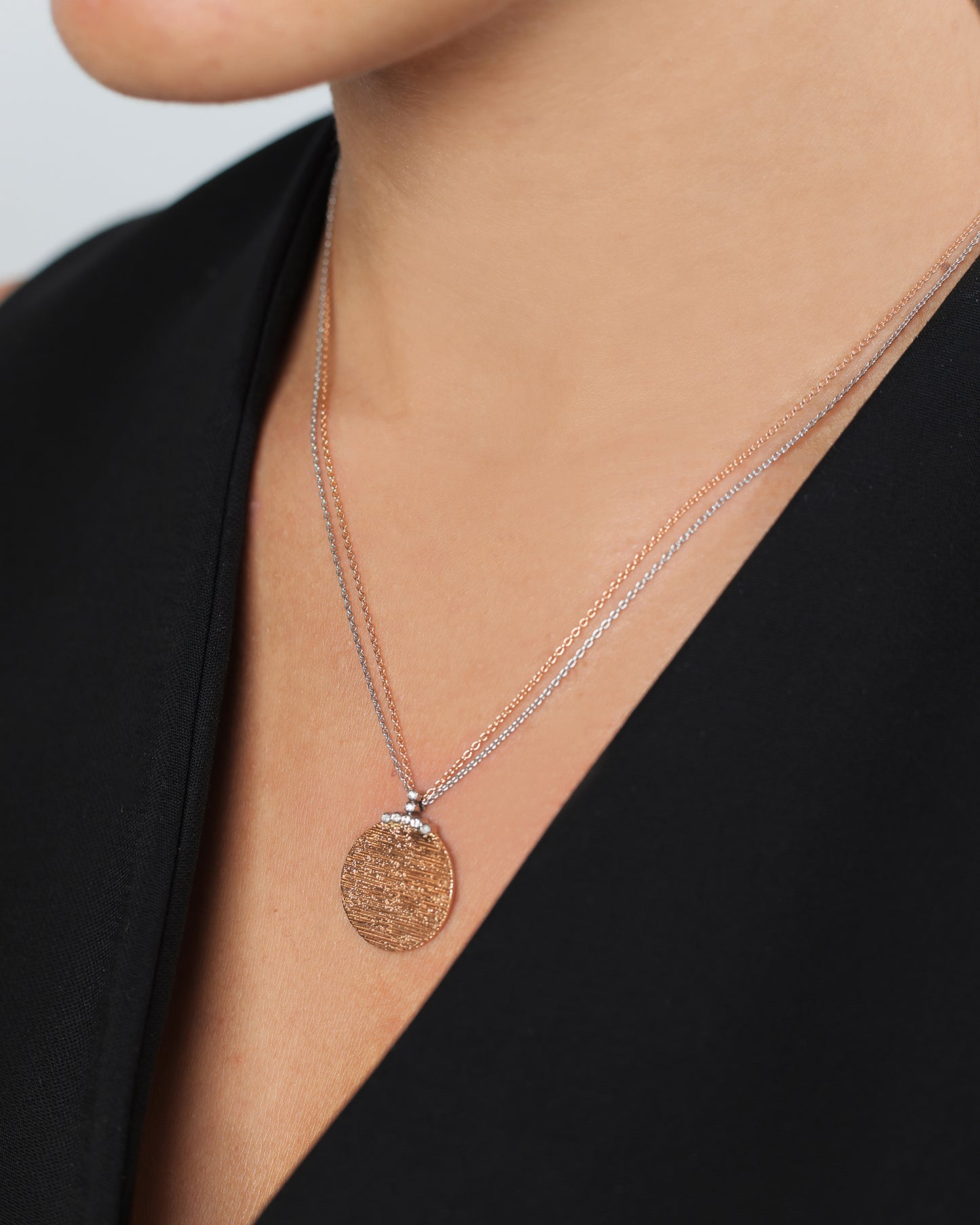 Necklace, Medaille, Double Chain