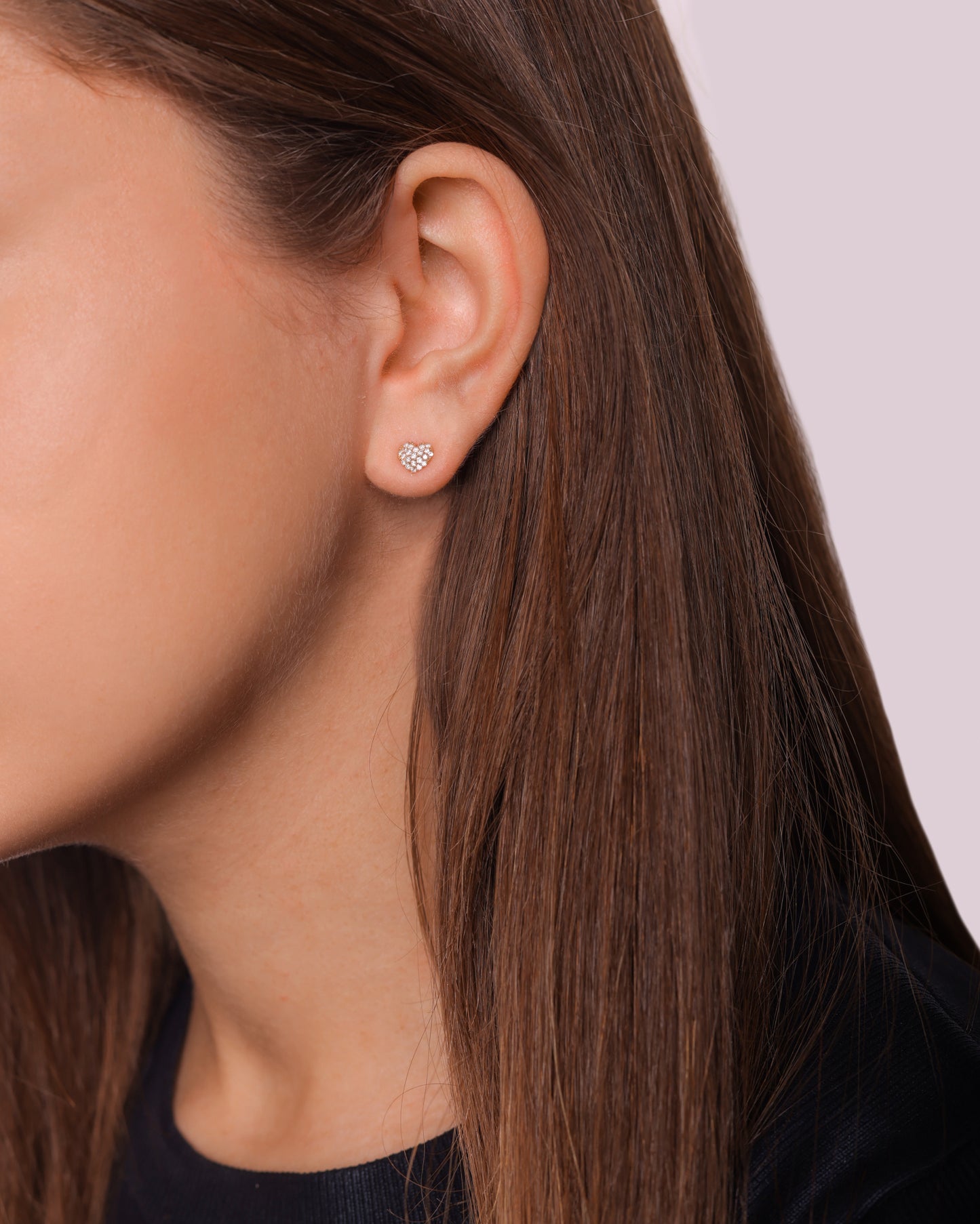 Earring, Heart (single)