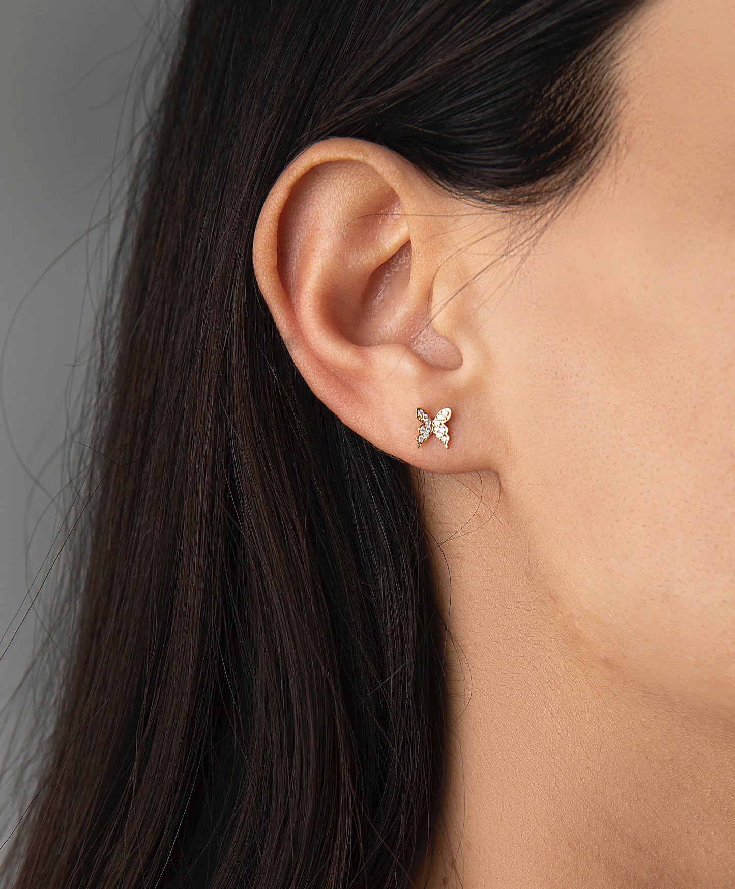 Earring, Butterfly (single)