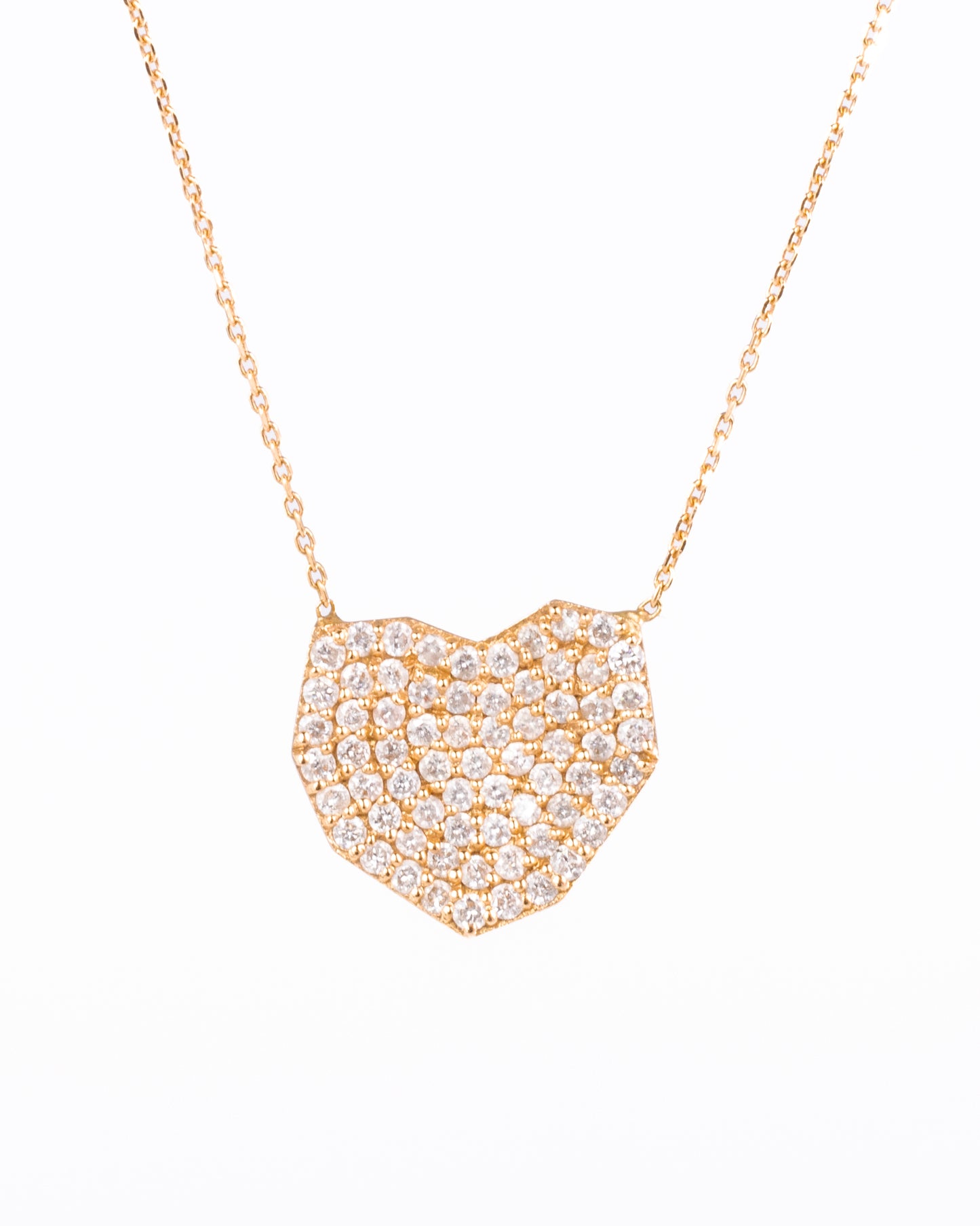 Necklace, Heart Geometric