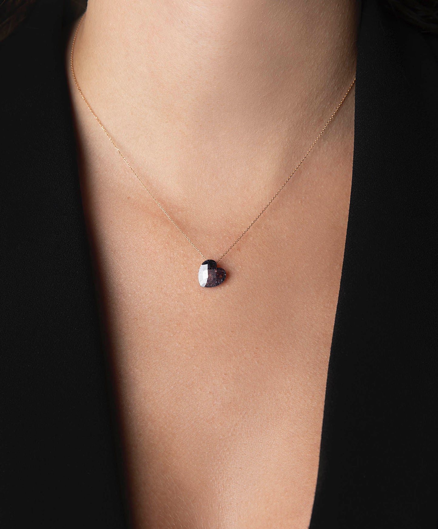 Necklace, Glass Heart
