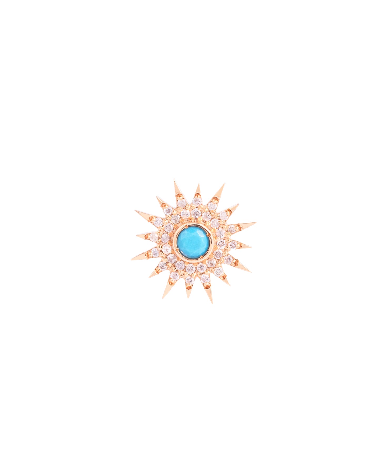 Earring, Sun Turquoise (single)