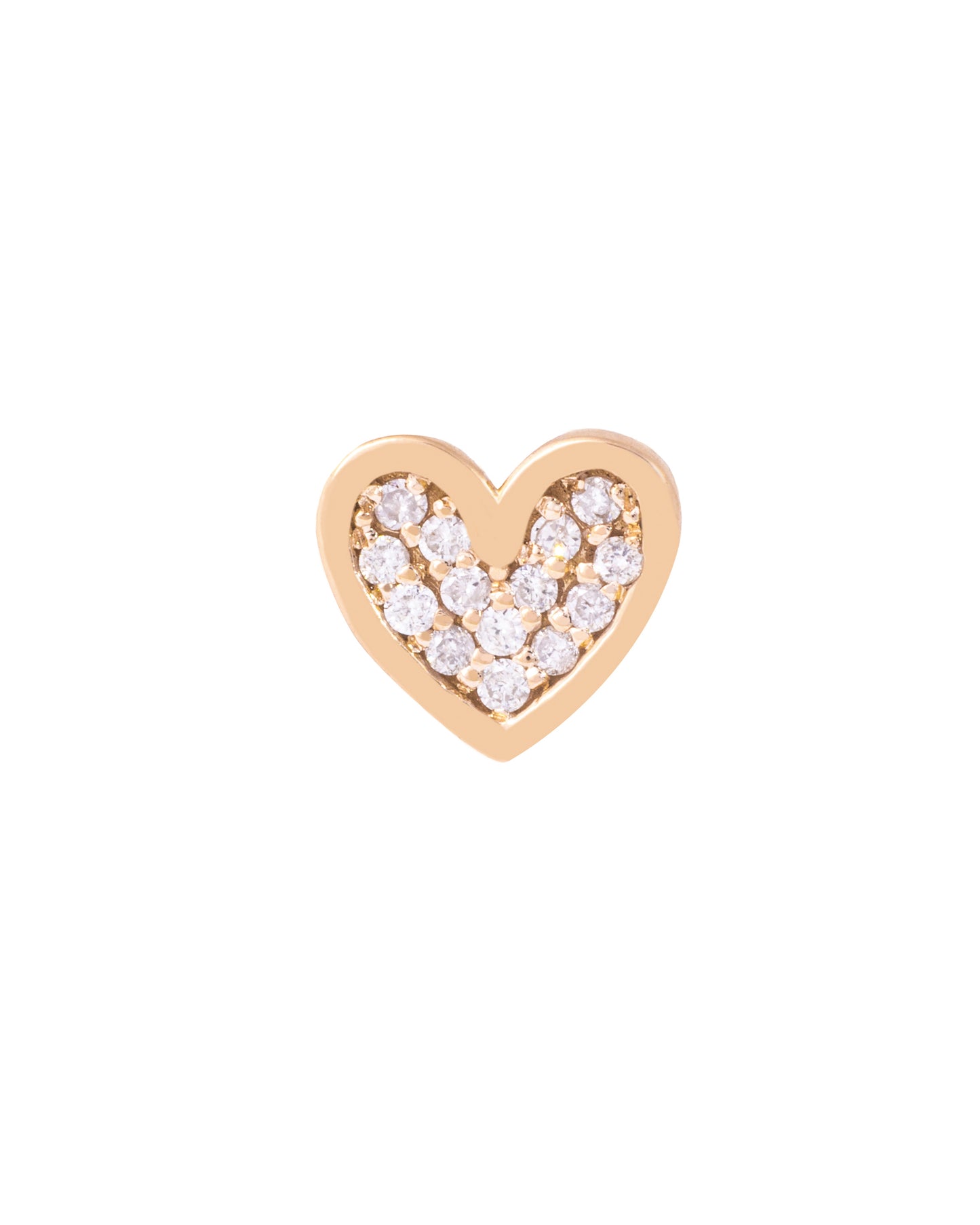 Earring, Heart (single)