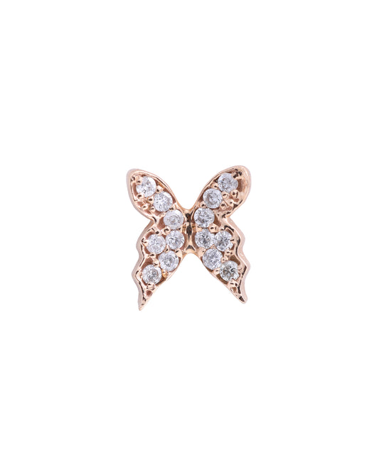 Earring, Butterfly (single)