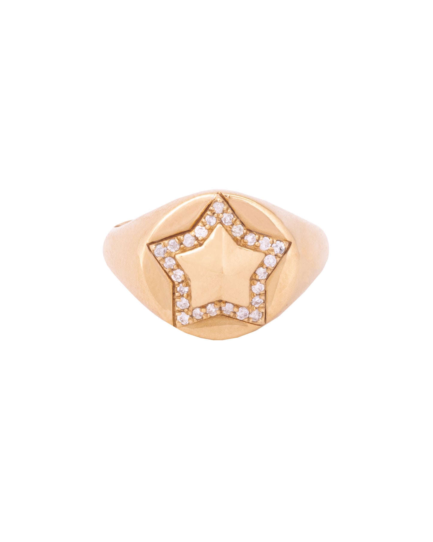 Ring, Star Embossed